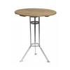 Table Brasserie à trois pieds, Chêne huilé-structure en acier avec galvanisation à chaud
