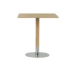 Table café Rod 70x70 cm, Chêne blanchi pigmenté, finition mate laquée