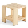 Table Crate Side Table 49,5x49,5x45 cm pin laqué, Water-based lacquered pinewood