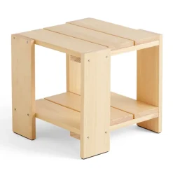 Table Crate Side Table 49,5x49,5x45 cm pin laqué, Water-based lacquered pinewood