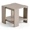 Table Crate Side Table 49,5x49,5x45 cm pin laqué, London fog