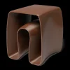Table d'appoint Eel 38x40 cm, Chocolate