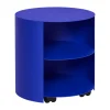 Table d'appoint Hide Ø38x41 cm, Ultramarine blue textured
