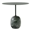 Table d'appoint Lato LN9, Deep Green-Verde Alpi Marble