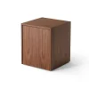Table d'appoint Mass avec tiroir, Noyer