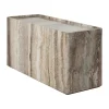 Table d'appoint Pietra 30x80x40 cm, Vif sépia