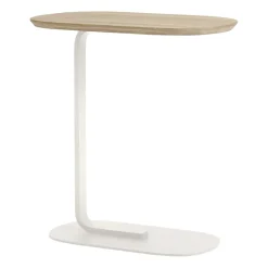 Table d'appoint Relate 60,5 cm, Chêne-off white