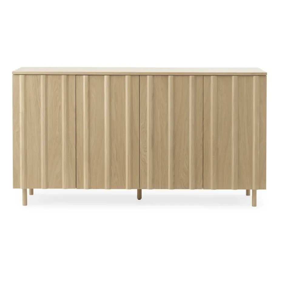 Table d'appoint Rib 45x159 cm, Chêne