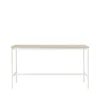 Table de bar Base High, oak, structure blanche, bord en contreplaqué, l85 L190 H105