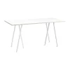 Table de bar Loop Stand incl. support 92,5x200 cm, White-white laminate-plywood