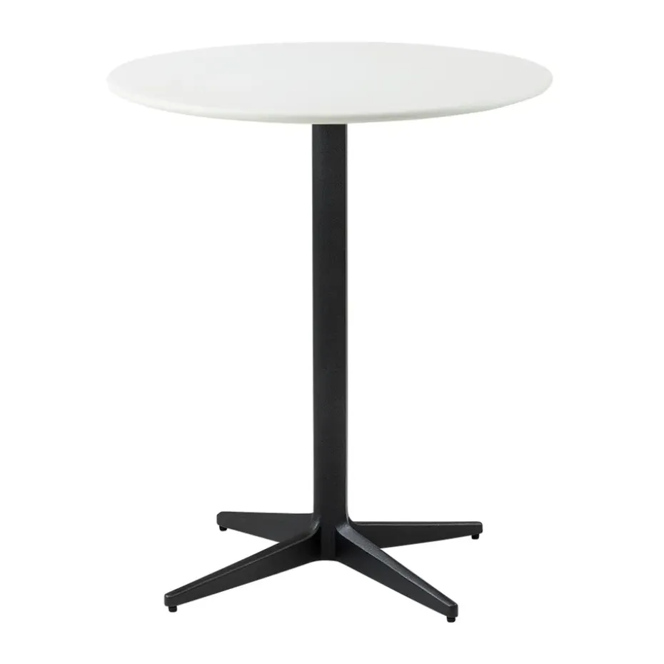 Table de café Drop Ø60 cm, White-lava grey