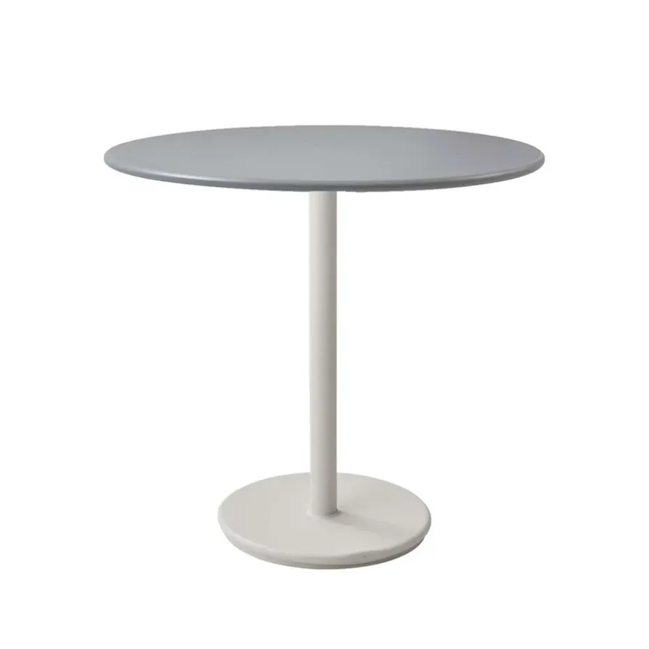 Table de café Go Ø80 cm, Light grey-white