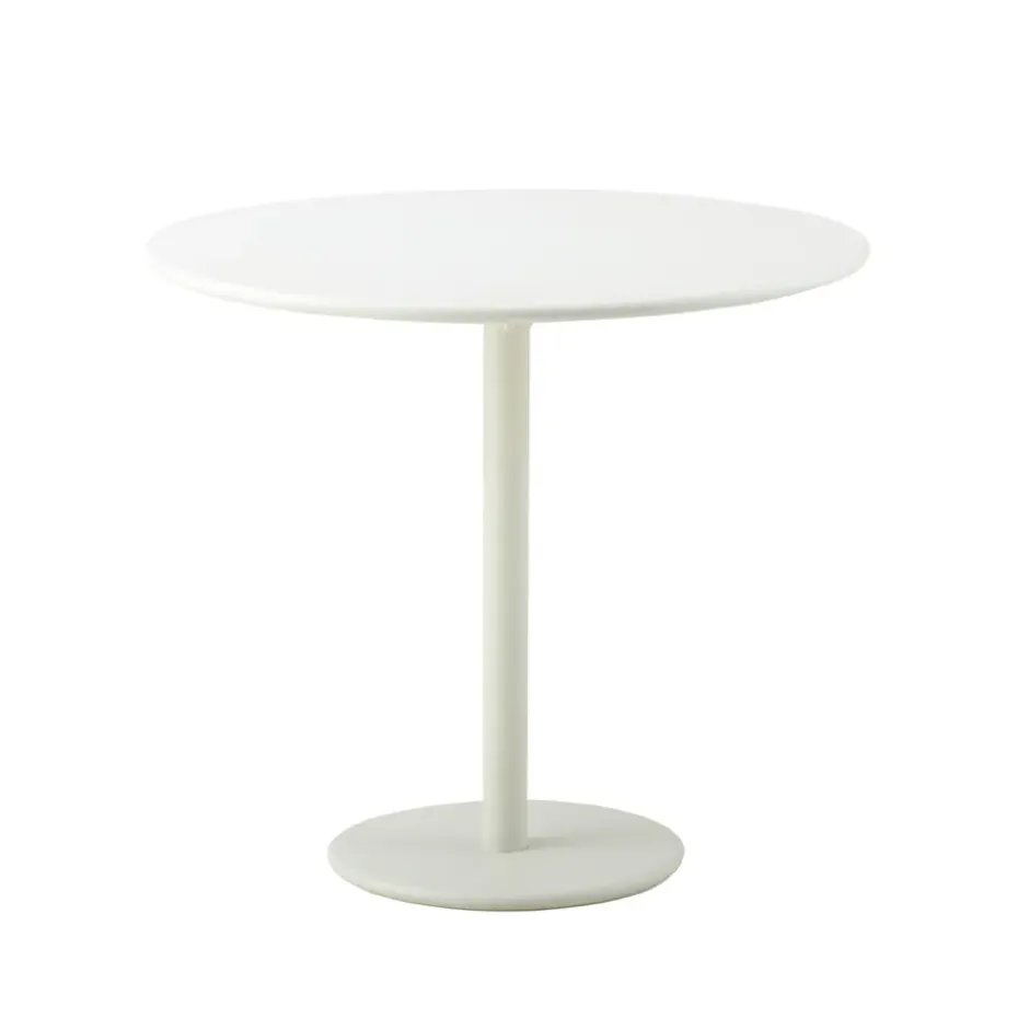 Table de café Go Ø80 cm, White-white
