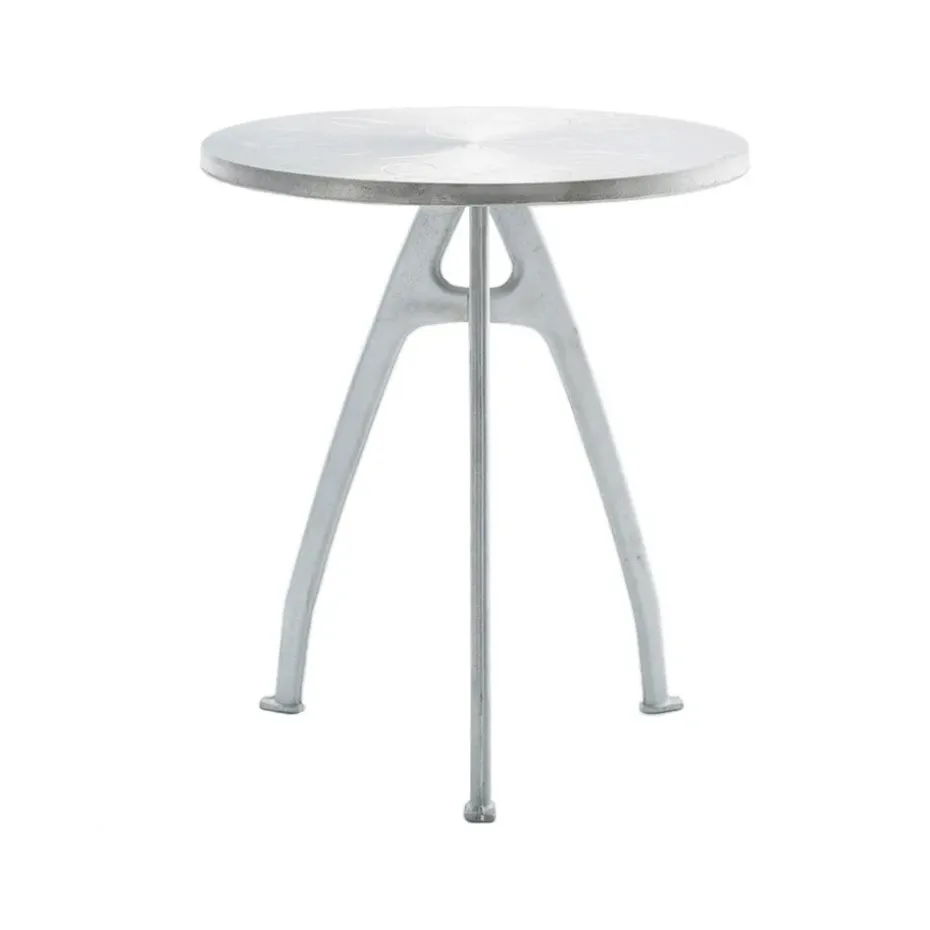 Table de café Odd, Aluminium, support en aluminium brut, boucle
