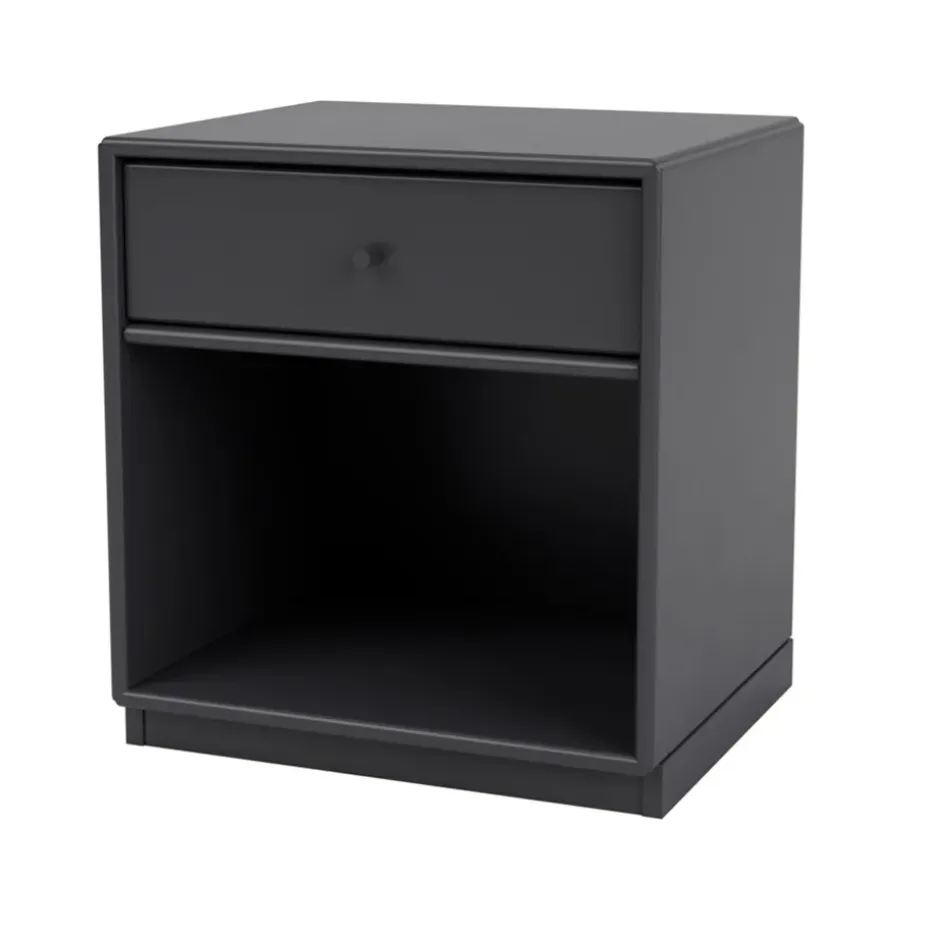 Table de chevet Dream, anthracite 04, socle 3 cm