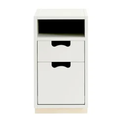 Table de chevet Snö G3, white, base en bouleau