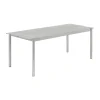 Table en acier Linear steel table 200 cm, Warm galvanized steel