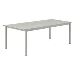Table Linear steel table 220x90 cm, Grey (RAL 7044)