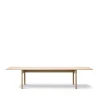 Table Post 6442, Chêne clair huilé, 100x320 cm