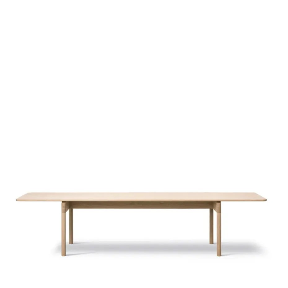 Table Post 6442, Chêne clair huilé, 100x320 cm