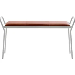 Tabouret Anytwo, Blanc-cognac vintage