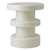 Tabouret Bit Stack, Blanc-blanc