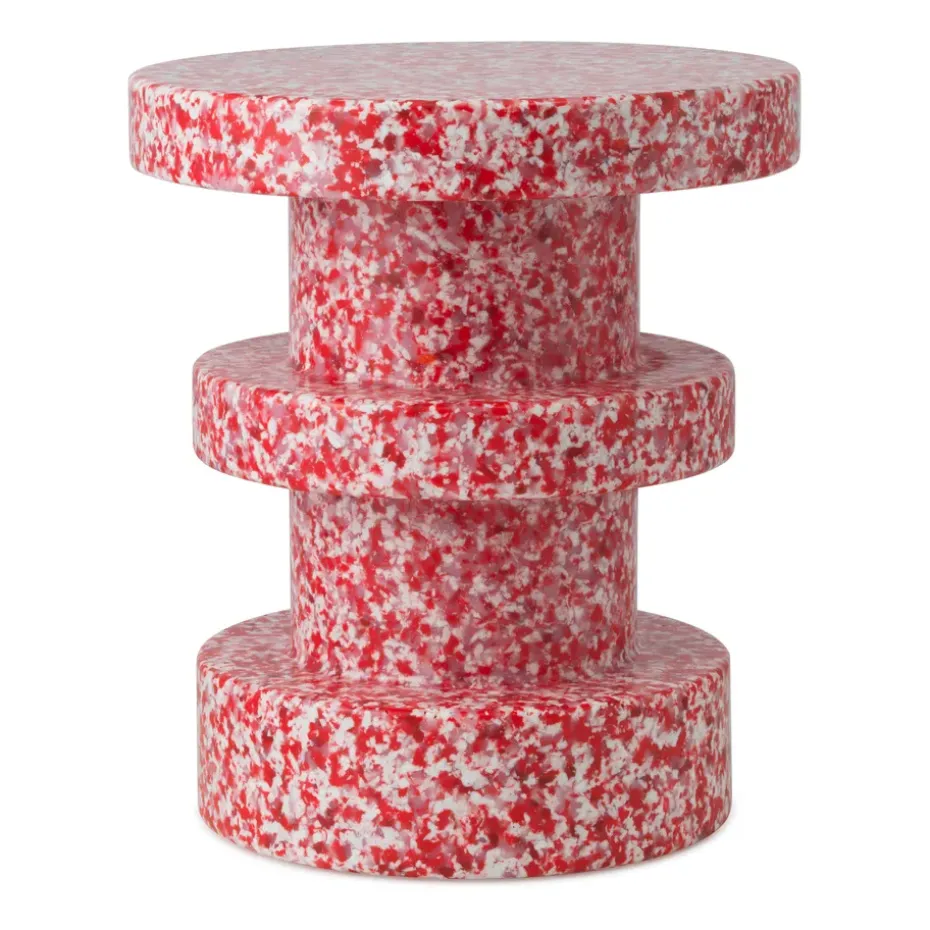Tabouret Bit Stack, Rouge