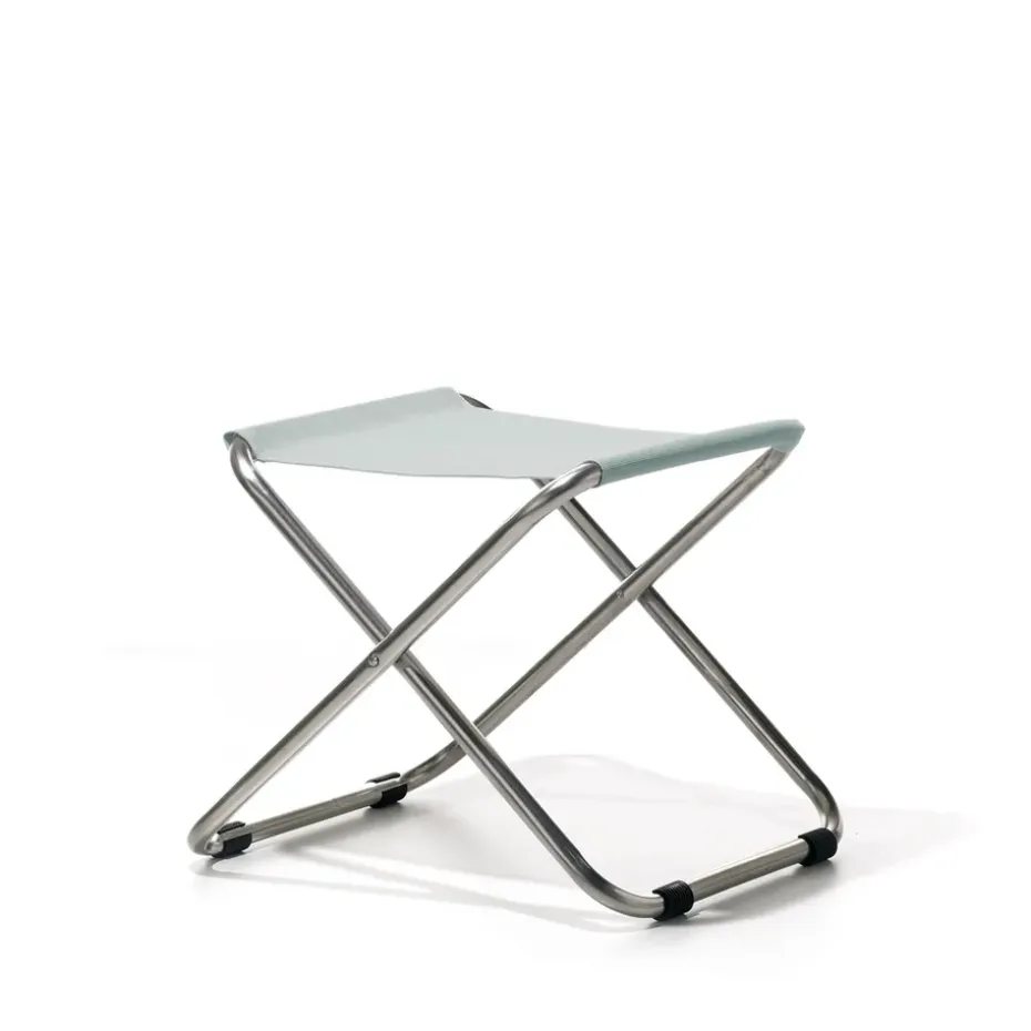 Tabouret Chico, Sage green-support en aluminium