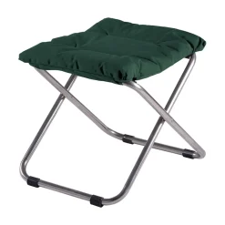 Tabouret Chico Soft, Dark green-support en aluminium