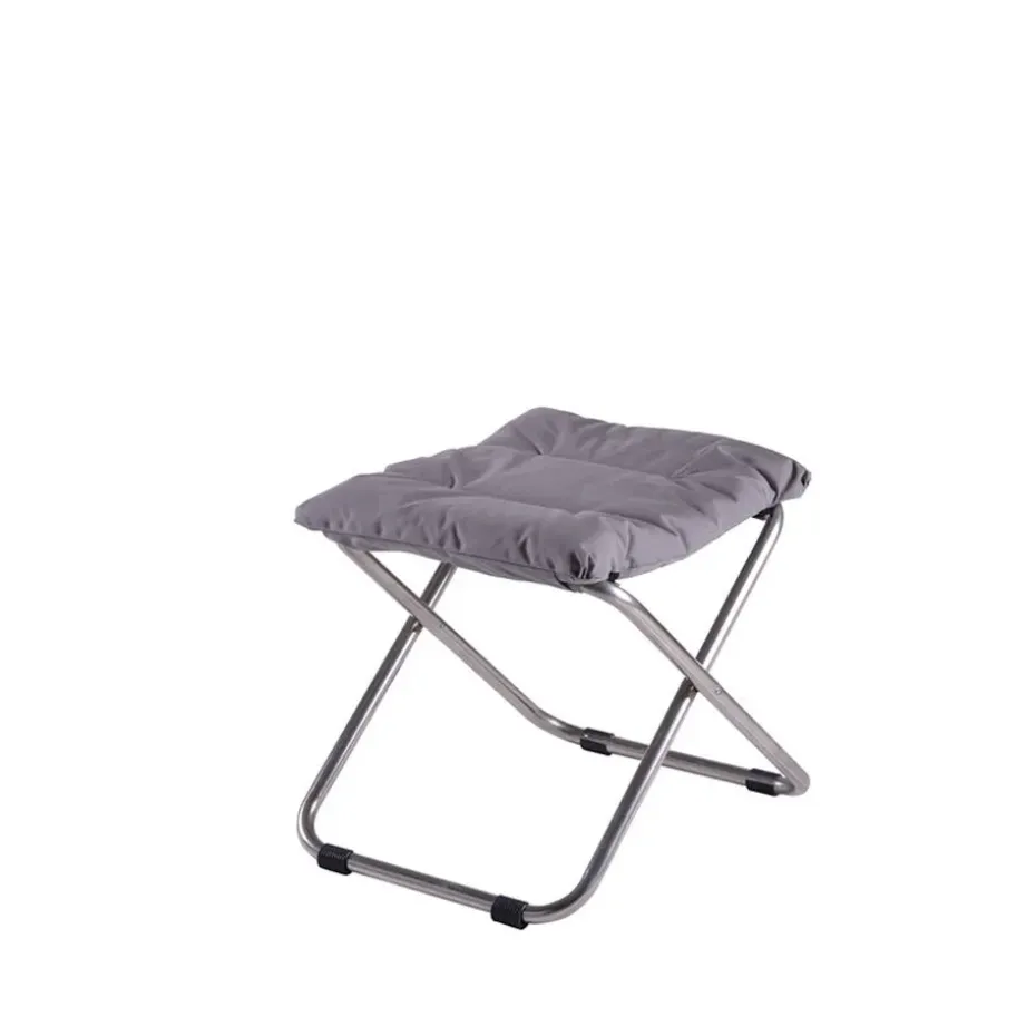 Tabouret Chico Soft, Grey-support en aluminium