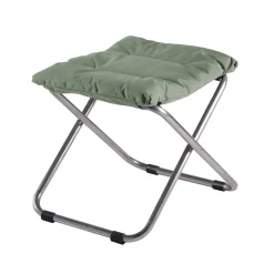 Tabouret Chico Soft, Sage green-support en aluminium