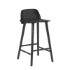 Tabouret de bar 65 cm Nerd, noir