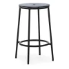 Tabouret de bar Circa 65 cm, Chêne noir