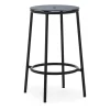 Tabouret de bar Circa 65 cm, Aluminium noir