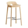 Tabouret de bar Mono 65 cm, Chêne pigmenté blanc