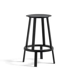 Tabouret de bar Revolver, Black, low