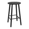 Tabouret de bar ZigZag 78 cm, Lasuré noir