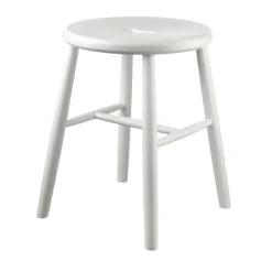 Tabouret J27, Beech white painted