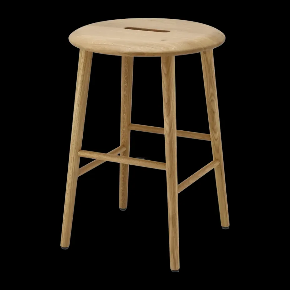 Tabouret Norrabo 45 cm, Chêne laqué naturel