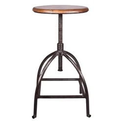 Tabouret Sire bois de manguier, 73 cm