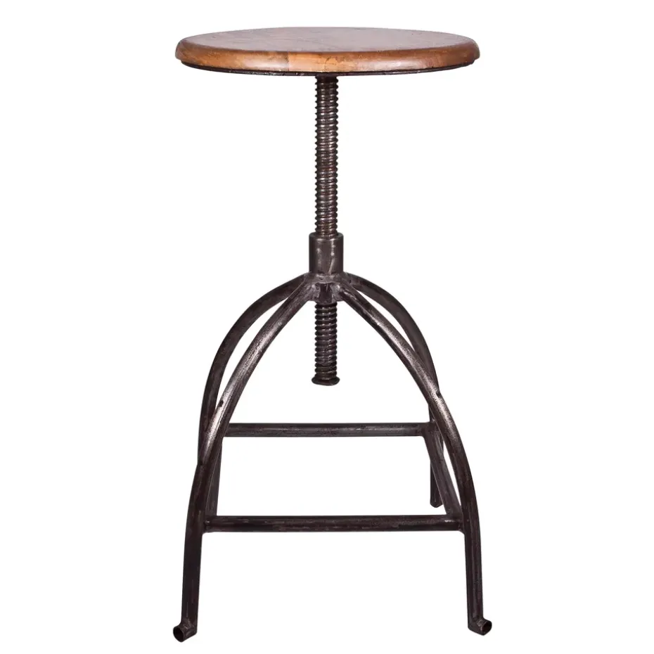 Tabouret Sire bois de manguier, 73 cm