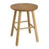 Tabouret ZigZag 47 cm, Chêne huilé