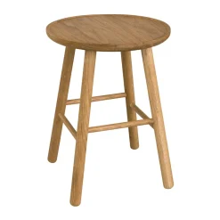 Tabouret ZigZag 47 cm, Chêne huilé