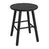 Tabouret ZigZag 47 cm, Frêne lasuré noir