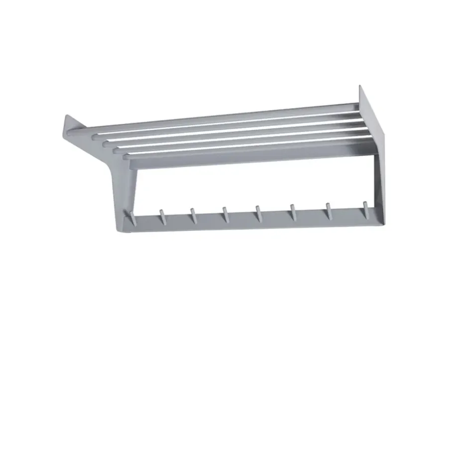 Étagère à chapeaux Alfred, gris clair