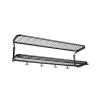 Étagère à chapeaux Classic 650, noir/chrome, 2 niveaux, 90 cm