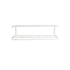 Étagère à chapeaux Classic 650, blanc/blanc, 2 niveaux, 100 cmn