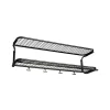 Étagère à chapeaux Classic 650, noir/noir, 2 niveaux, 100 cm