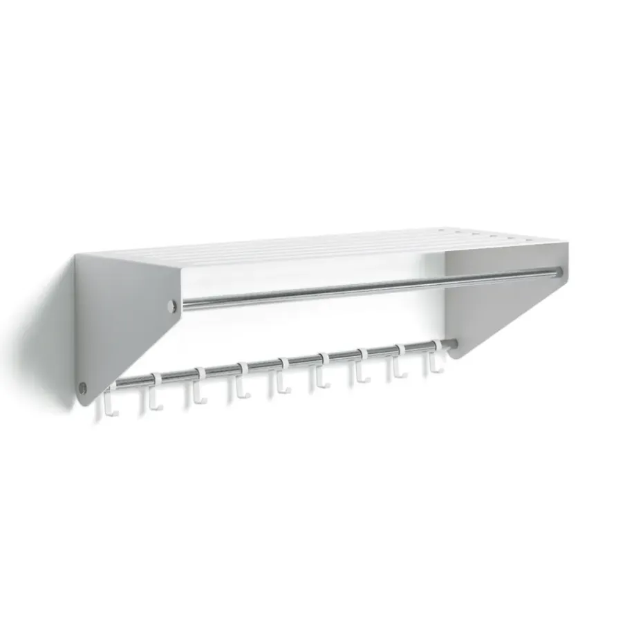 Étagère à chapeaux Sticks, blanc