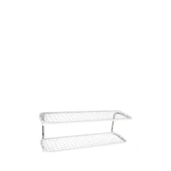 Étagère à chaussures Classic 650, blanc/chrome, 2 niveaux, 80 cm